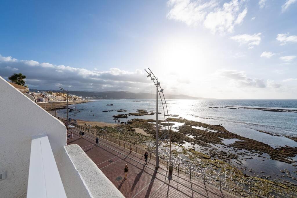 라스팔마스 Beachfront Apt With Open Terrace In Las Canteras 아파트 외부 사진